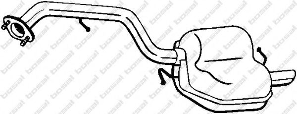 171-035 Bosal Глушник вихлопних газів кінцевий для Mazda 5