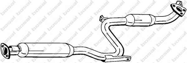 282-493 Bosal Средний глушитель выхлопных газов для Mitsubishi Sigma