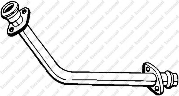 751-151 Bosal Приймальна труба для Mitsubishi L200
