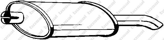 185-999 Bosal Глушник вихлопних газів кінцевий