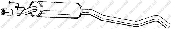281-039 Bosal Середній глушник вихлопних газів для Opel Corsa