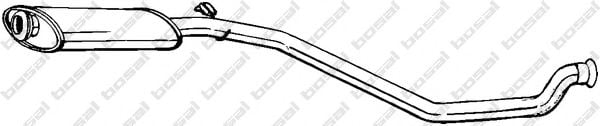 282-797 Bosal Середній глушник вихлопних газів для Peugeot 306