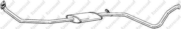 288-891 Bosal Середній глушник вихлопних газів для Peugeot 306
