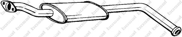 200-441 Bosal Середній глушник вихлопних газів для Renault Clio