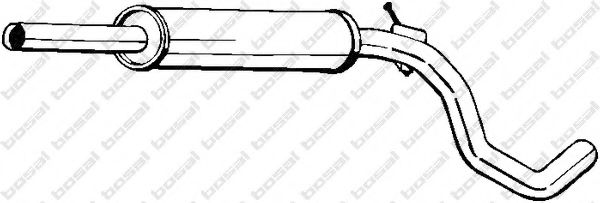 233-603 Bosal Средний глушитель выхлопных газов