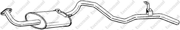 286-039 Bosal Глушник вихлопних газів кінцевий для Toyota Land Cruiser