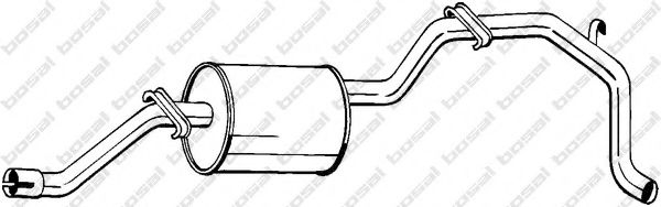 285-413 Bosal Глушитель выхлопных газов конечный для Volkswagen Caddy