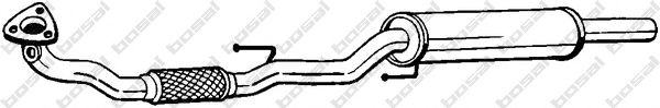 280-413 Bosal Средний глушитель выхлопных газов для Volkswagen Fox
