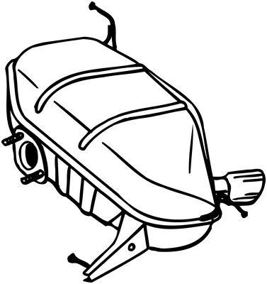 247043 Bosal Глушник вихлопних газів кінцевий для BMW 1 Series