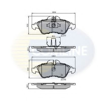 CBP0212 Comline Тормозные колодки