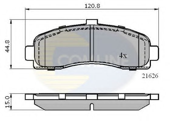 CBP0508 Comline Гальмівні колодки для Nissan Micra