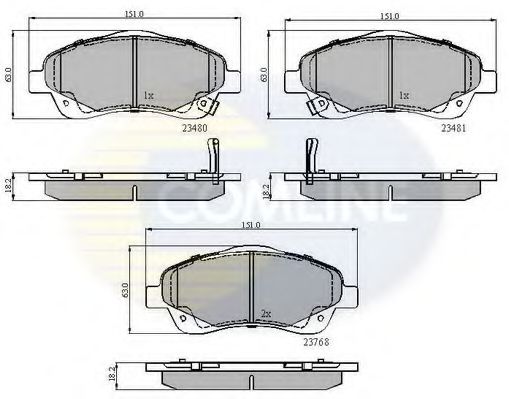 CBP31140 Comline Тормозные колодки