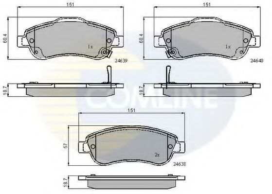 CBP31705 Comline Тормозные колодки для Honda CR-V