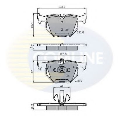 CBP01671 Comline Тормозные колодки