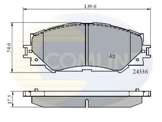 CBP01515 Comline Гальмівні колодки