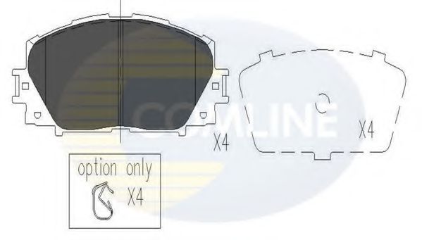 CBP06014 Comline Гальмівні колодки