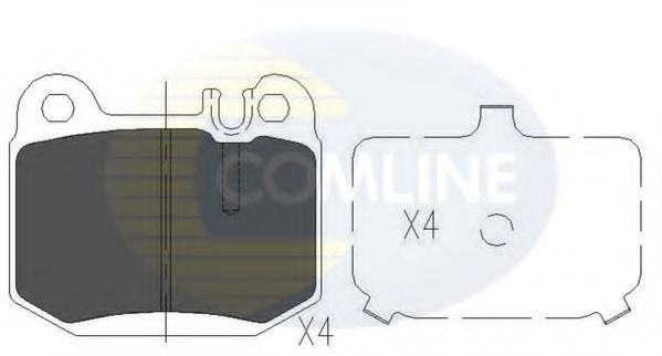 CBP06025 Comline Тормозные колодки для Mercedes M-Class
