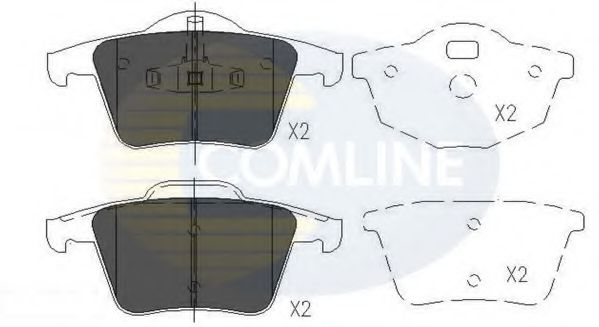 CBP06027 Comline Гальмівні колодки для Volvo XC90