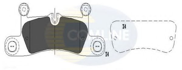 CBP06048 Comline Тормозные колодки