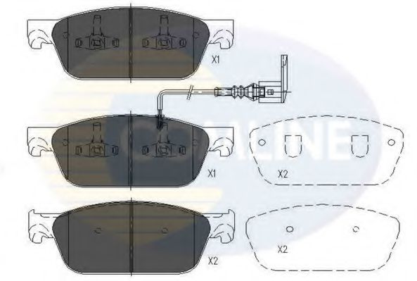 CBP16002 Comline Тормозные колодки