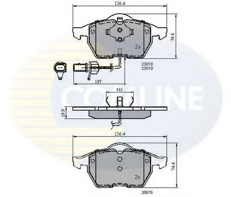 CBP11025 Comline Гальмівні колодки