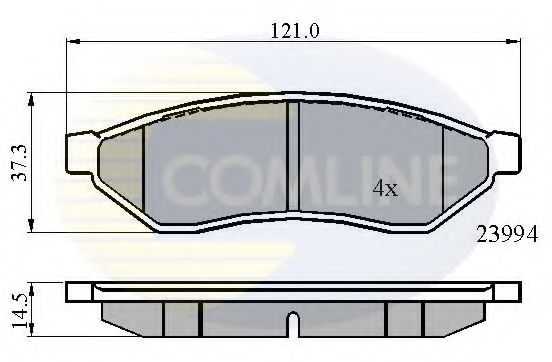 CBP01190 Comline Тормозные колодки