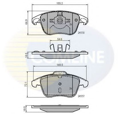 CBP01720 Comline Тормозные колодки