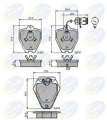 CBP1884 Comline Тормозные колодки