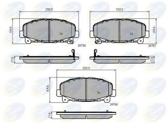 CBP32010 Comline Тормозные колодки