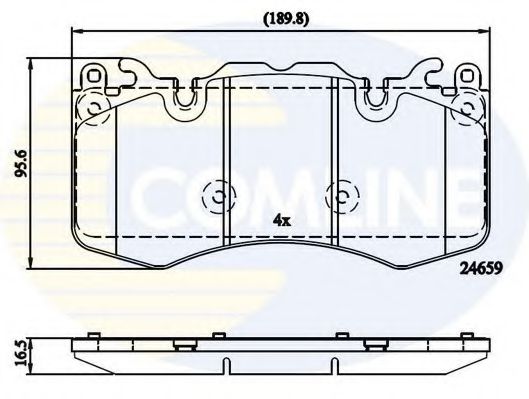 CBP02211 Comline Тормозные колодки