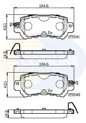 CBP32241 Comline Тормозные колодки