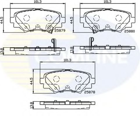 Тормозные колодки Comline CBP32248 для Mazda 3
