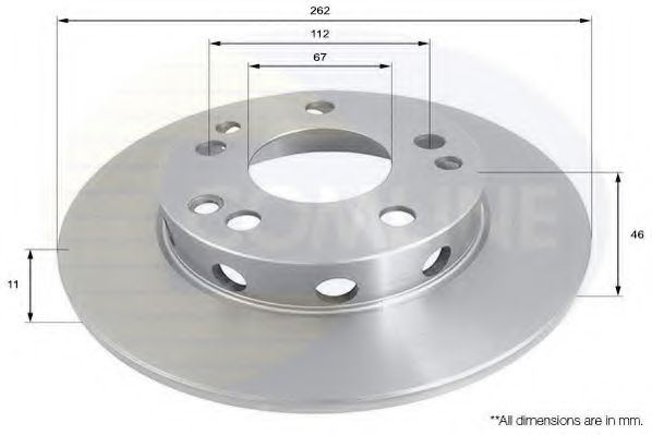 ADC1601 Comline Тормозной диск для Mercedes 190