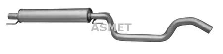 05233 Asmet Середній глушник вихлопних газів для Opel Zafira