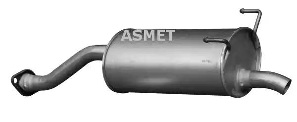 13018 Asmet Глушник вихлопних газів кінцевий для Honda Civic