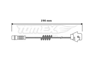 3005 Tomex Датчик износа тормозных колодок