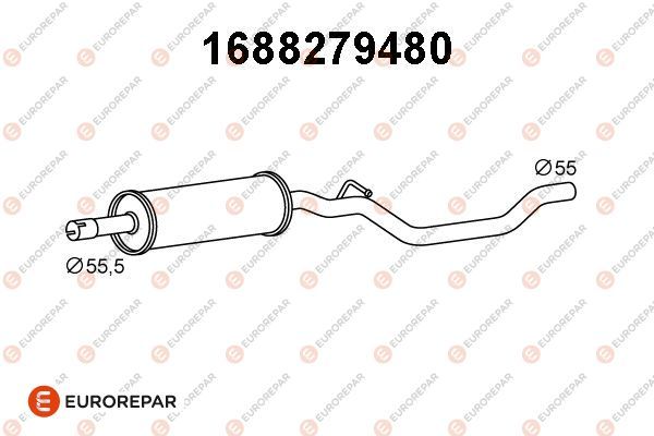 1688279480 Eurorepar Середній глушник вихлопних газів
