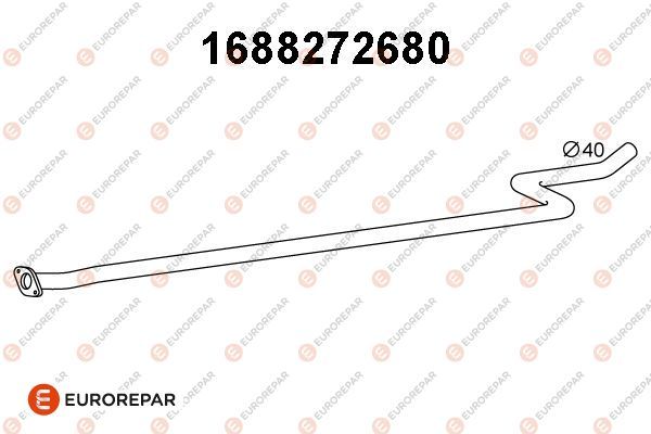 1688272680 Eurorepar Приймальна труба для Peugeot 207