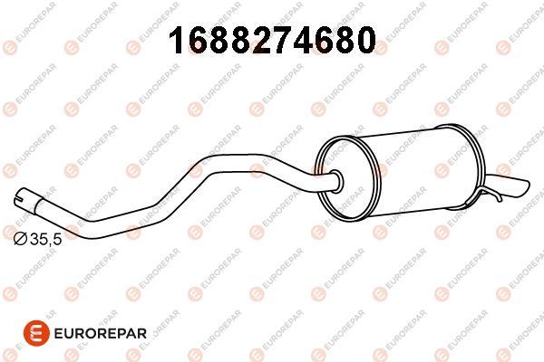 1688274680 Eurorepar Глушитель выхлопных газов конечный