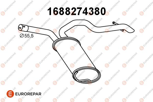 1688274380 Eurorepar Глушник вихлопних газів кінцевий