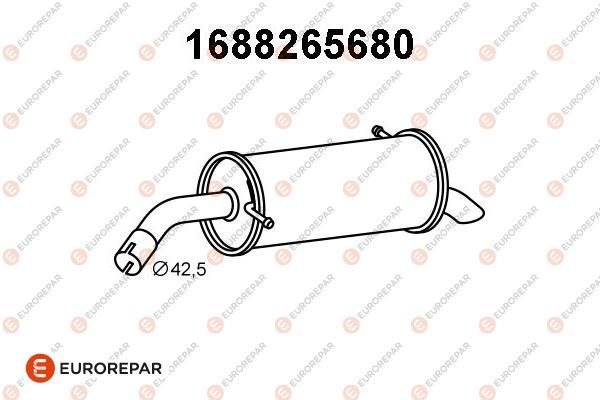 1688265680 Eurorepar Глушник вихлопних газів кінцевий для Ford Fiesta