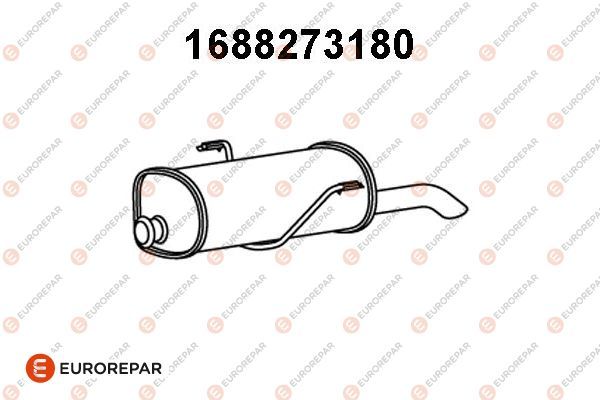 1688273180 Eurorepar Глушитель выхлопных газов конечный для Peugeot 206