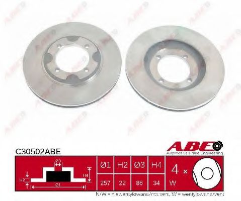 C30502ABE ABE Тормозной диск