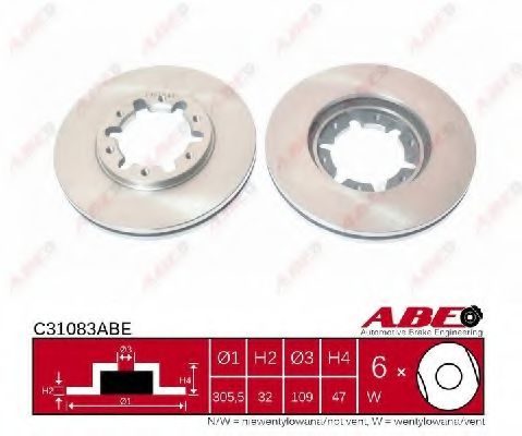 C31083ABE ABE Тормозной диск