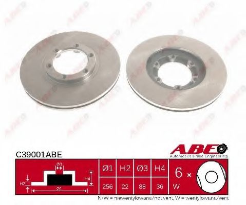 C39001ABE ABE Тормозной диск