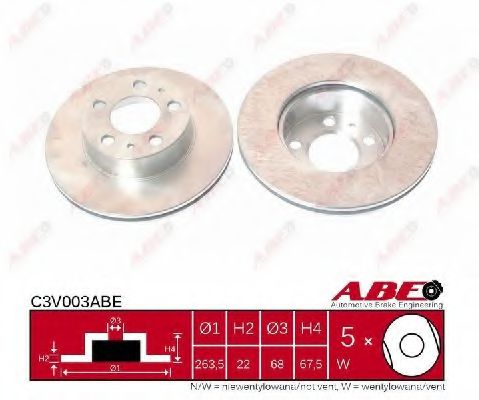 C3V003ABE ABE Тормозной диск