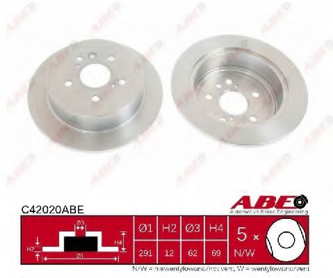 C42020ABE ABE Тормозной диск