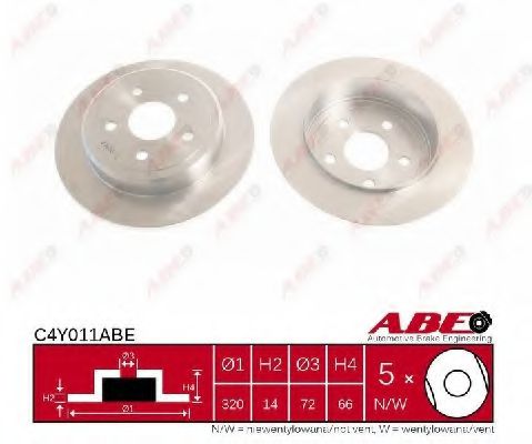 C4Y011ABE ABE Тормозной диск