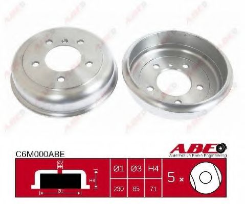 C6M000ABE ABE Тормозной барабан для Mercedes T1