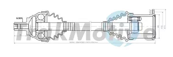 Полуось TrakMotive 300100